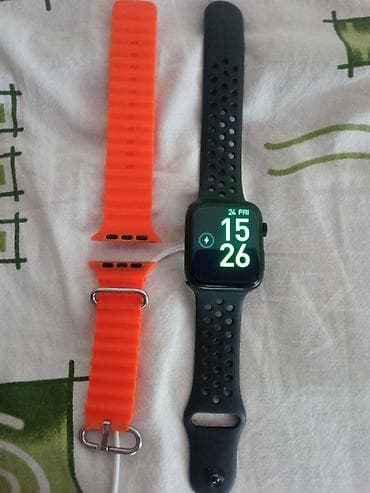 Apple Watch: Смарт‑часы в стиле Apple Watch с перфорированным спортивным ремешком — 3