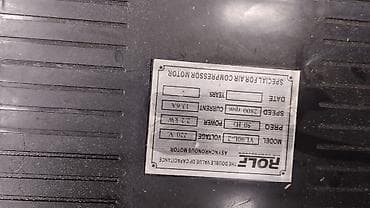 Компрессоры: Рольф компрессор 1 фазка 220ват 80л 2 поршын масленный компрессор — 5