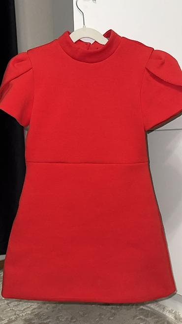 одежда на девочку: Детское платье, цвет - Красный, Новый — 1