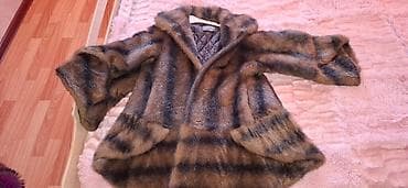 воротничок бижутерия: Шуба, Норка, Короткая модель, С капюшоном, M — 2