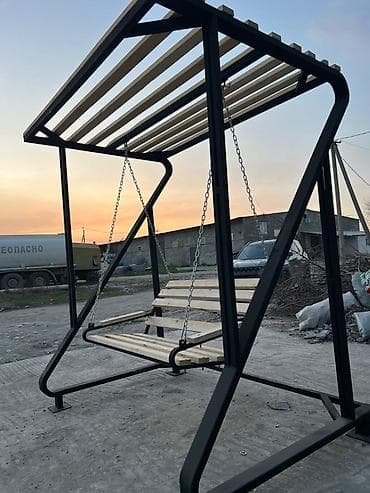 спинка: Садовые качели Со спинкой, С крышей — 2