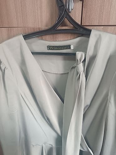 Жеке буюмдар: Кече көйнөгү, Классикалык, Кыска модель, Жибек, L, XL — 2