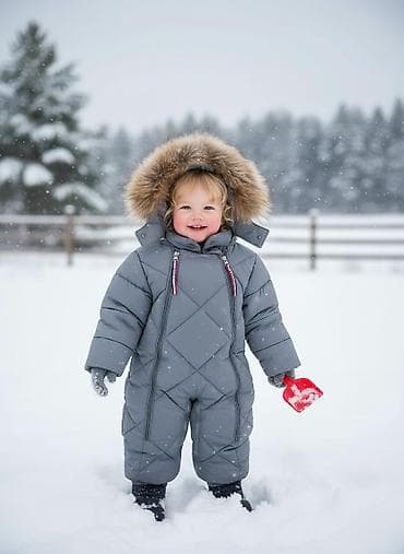 Детская одежда и обувь: Детский зимний комбинезон Moncler, размер 92 см. - Цвет — 1