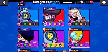 Игровой аккаунт Brawl Stars. Основные характеристики: - Кубков: 21 — 3