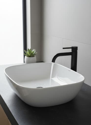 столешница под раковину: Раковина накладная Sand Line - Тип: накладная, устанавливается на — 1