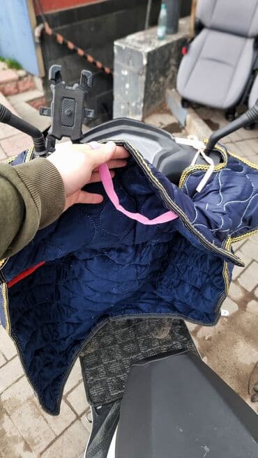чехол для скутера: Чехлы Тканевые, С подушкой, цвет - Синий, Universal Seat cover, Новый, Самовывоз, Платная доставка — 5
