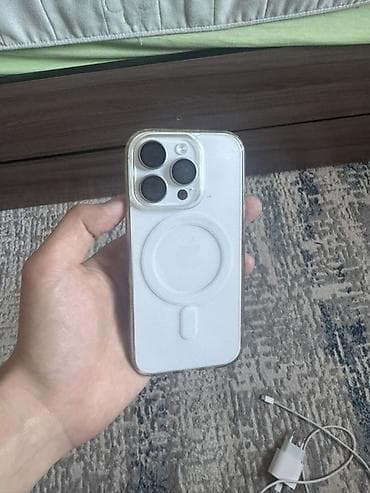 honor 100 pro: IPhone 16 Pro, Б/у, 512 ГБ, White Titanium, Чехол, 100 % — 2