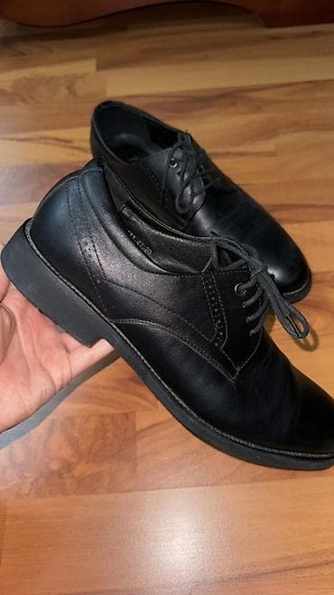 обувь 44: Мужские туфли, 41, Zara, Б/у, цвет - Черный, Самовывоз, Платная доставка — 2