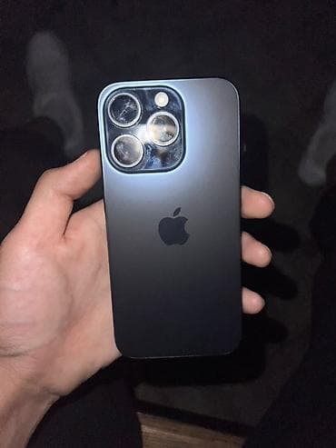 IPhone 15 Pro, Б/у, 128 ГБ, Blue Titanium, Кабель, 81 %