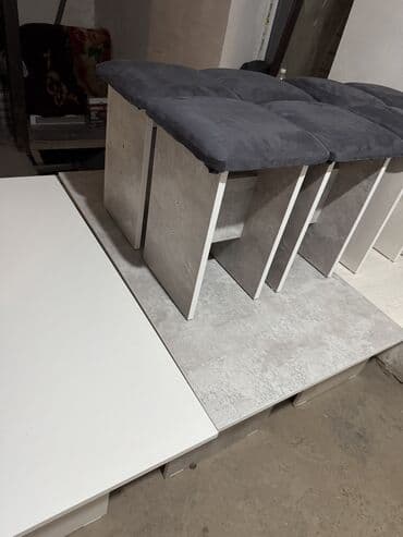 чайный стол комплект два: Кухонный стол и стул, Новый, Самовывоз, Платная доставка, цвет - Белый — 8