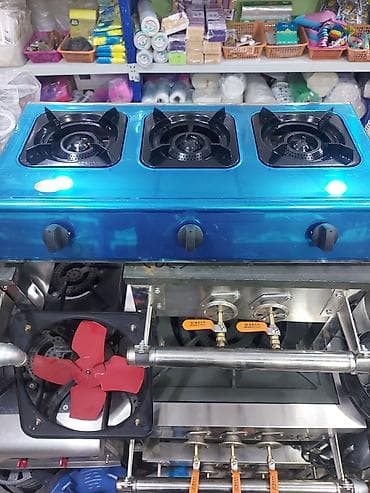 Газовая плита с автоподжигом 3 конфорки для кафе и ресторанов можно и