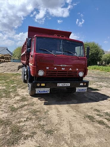 бу серебро: Самосвал КАМАЗ, трехосный, красный цвет. Сельхоз абалы ото жакшы — 2