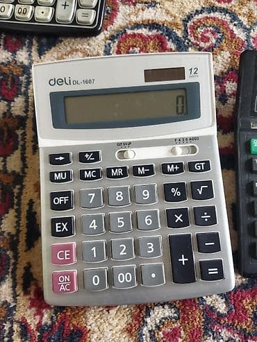 Настольный калькулятор deli DL-1607 - Дисплей на 12 разрядов. -