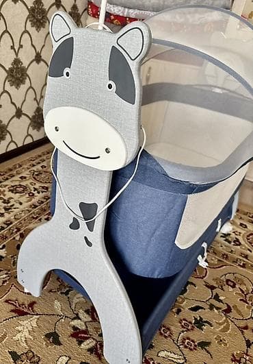 кроватку: Детская люлька-качалка Coolbaby, модель CBFM111. Состояние идеал как — 4