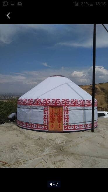 где можно купить палатку для отдыха: Аренда юрты, Каркас Деревянный, 75 баш, Казан, Посуда, С полом — 6