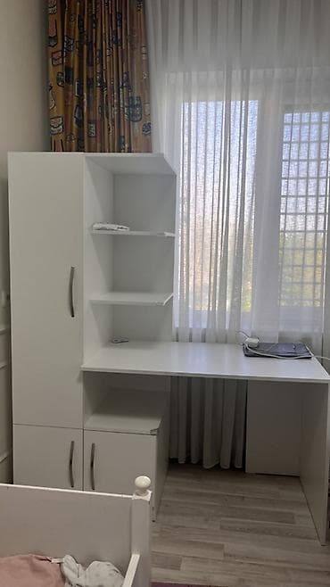 парта детиский: Парта, С полками, Детская, цвет - Белый — 6