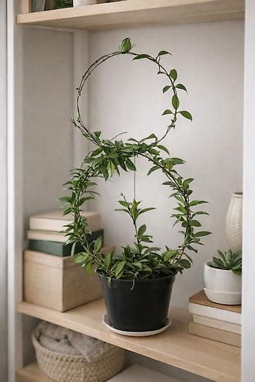 триммер для сада: Комнатное растение — лиана в опоре-топиарии «восьмёрка» - Компактная — 1