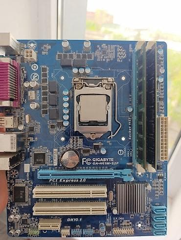 материнская плата socket 1155: Материнская плата, Б/у, Gigabyte, LGA1155, Micro-ATX, Для ПК — 1