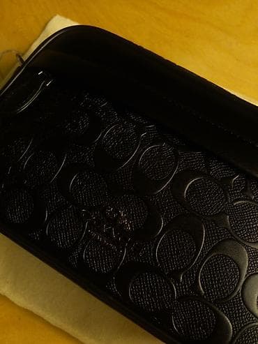 коуч барсетка: Сумка через плечо COACH, черная - Материал: натуральная кожа с — 2