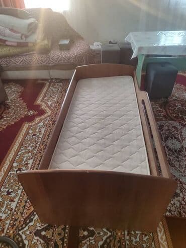 купить манеж детский бу: Односпальная кровать, Б/у, С матрасом, длина - 2 см — 3