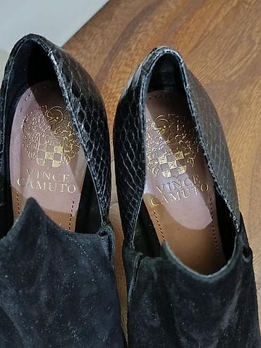 Ботинки и ботильоны: Vince Camuto — женские босоножки-ботильоны на шпильке. - Цвет: черный — 3