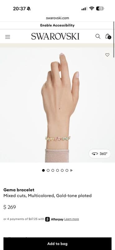 браслет chanel: Браслет Swarovski Gema В отличном состоянии, есть сертификат, чек и — 2
