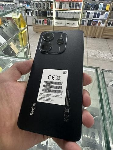 Redmi, Redmi Note 14, Б/у, 128 ГБ, цвет - Черный, 2 SIM — 2
