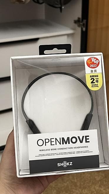 Костные наушники: Наушники Shokz OpenMove (Grey) — беспроводные наушники с костной — 1