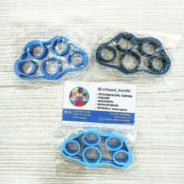 резинка отук: Эспандеры пальчиковые ⠀ Нагрузка: ⠀ Легкая-голубой 3 кг. Средняя-синий — 2