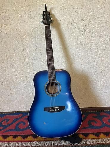 Акустическая гитара дредноут, цвет Blue Burst. - Корпус формата