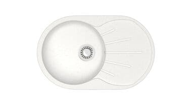 цена на столешницы для кухни: Кухонная мойка Glanz Касандра J110 Каменная мойка из литого мрамора — 1