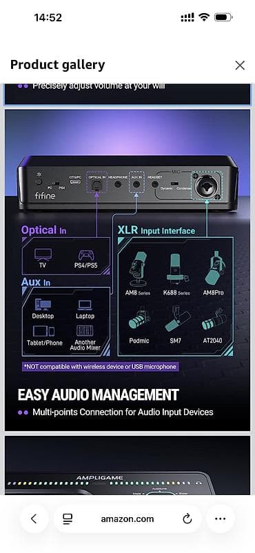 hyperx cloud core: 🎤 FIFINE AmpliGame SC8 — Новый игровой аудиомикшер / звуковая карта — 3