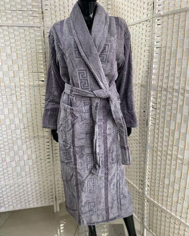 домашние халаты больших размеров: Женские/мужские/детские махровые халаты Теплые халаты 100%хлопок — 8