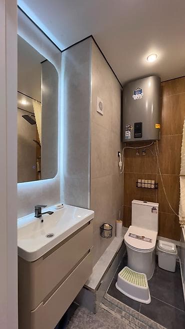 Недвижимость: 1 комната, 47 м², Кара-Жыгач ж/м Элитка, 8 этаж, Дизайнерский ремонт — 6