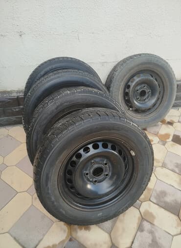 Колеса в сборе 195 / 65 / R 15, Зима, Комплект, Легковые, Железные, отверстий - 5