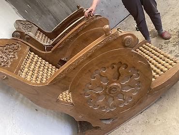 Массажные кресла: Кресла-качалка, цвет - Коричневый — 2