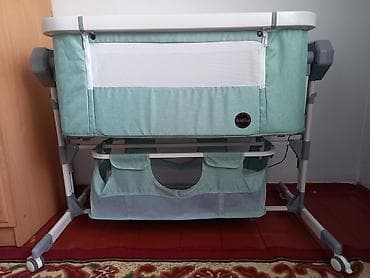 peg prego: Детская приставная кроватка, С колесиками — 1