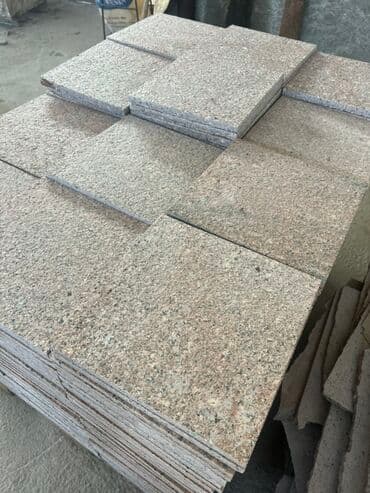 брусчатка бишкек дом брусчатки'' тротуарная плитка бордюры бишкек: Тротуарная плитка, Квадрат, Гранитная, Другое применение, Новый — 2