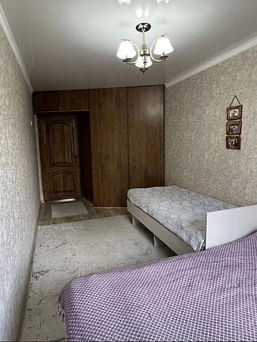 osh flat: 3 комнаты, 58 м², 6 мкр 104 серия, 4 этаж, Евроремонт — 2