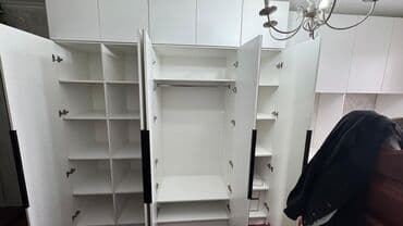 старинный шкаф для одежды: Кийим салуучу шкаф, Жаңы, Түз, ЛДСП — 10