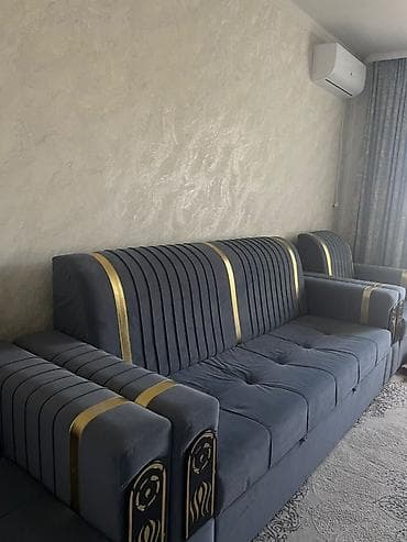 офисный диван: Комплект мягкой мебели, цвет - Серый — 1