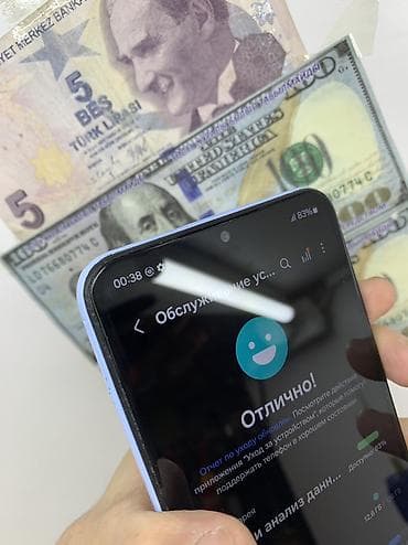 realme 13 plus: Samsung Galaxy A13, Б/у, 128 ГБ, цвет - Голубой, 1 SIM, 2 SIM — 7
