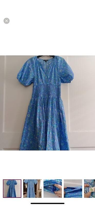 molecule plus: Платье миди J.Crew Provence Smocked-Waist в принте Marigold Blooms — 3