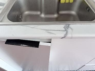 кухонные стенка: Кухонный гарнитур, Б/у, цвет - Белый, Самовывоз — 4