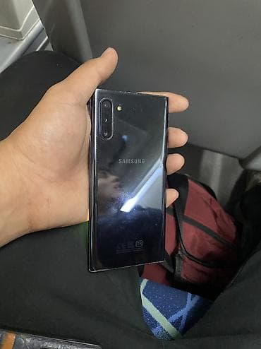 Samsung Note 10, Б/у, 256 ГБ, цвет - Черный, 2 SIM