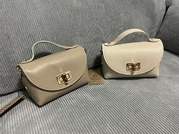 pull bear: Компактные женские сумки кросс-боди из мягкой фактурной натуральной — 1
