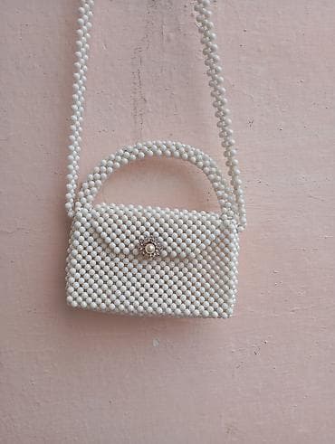 Золотые украшения: Клатч, Материал: Бусины, Женские, Новый — 1