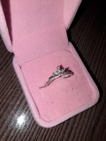 спортивный костюм м: Кольцо, Помолвочное, Проба 925, Женские, Фианит — 1