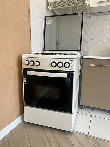 Газовая плита - 3 конфорки газовые, 1 электрическая - Откидная — 3