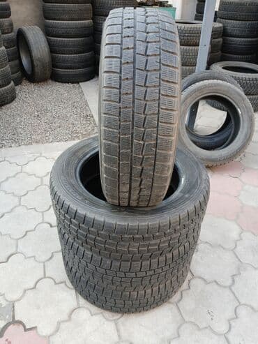 шины на делику: Шины 215 / 60 / R 17, Зима, Б/у, Комплект, Легковые, Япония, DUNLOP — 1